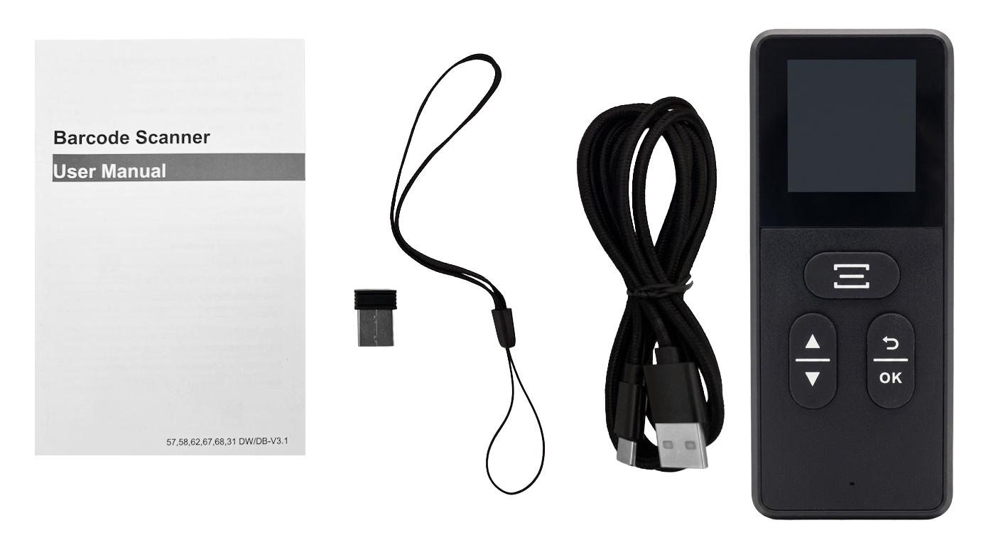 SUNTEK 2D MINI PORTABLE BARCODE SCANNER (ST3100DB) Black USB+BT